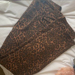 Alexander Wang Cheetah Print Jeans